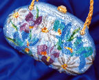 Blue Flower Evening Bag